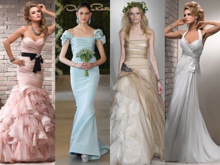 Ажурні сукні і м'ятні відтінки - весільна мода 2013