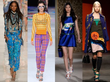 Тренди весняних колекцій 2014 року, показаних на Тижні моди в Мілані: кольорові принти