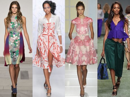 Тренди весняних колекцій 2014 року, представлених на Тижні моди в Лондоні: шістдесяті і сімдесяті