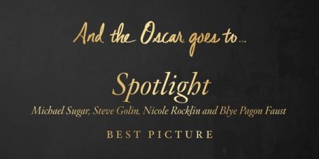 Оскар 2016: «У центрі уваги» виграв у номінації «кращий фільм»